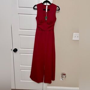 HALARA Deep Red Jumpsuit